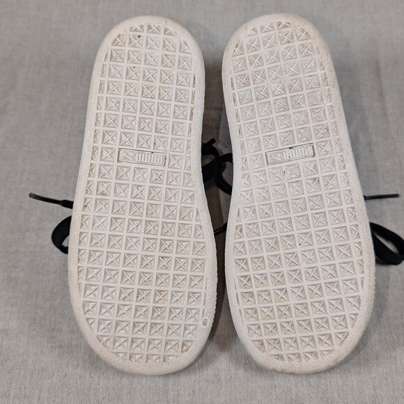 Children's Puma Sneakers - Black + White - Picture 6 of 7